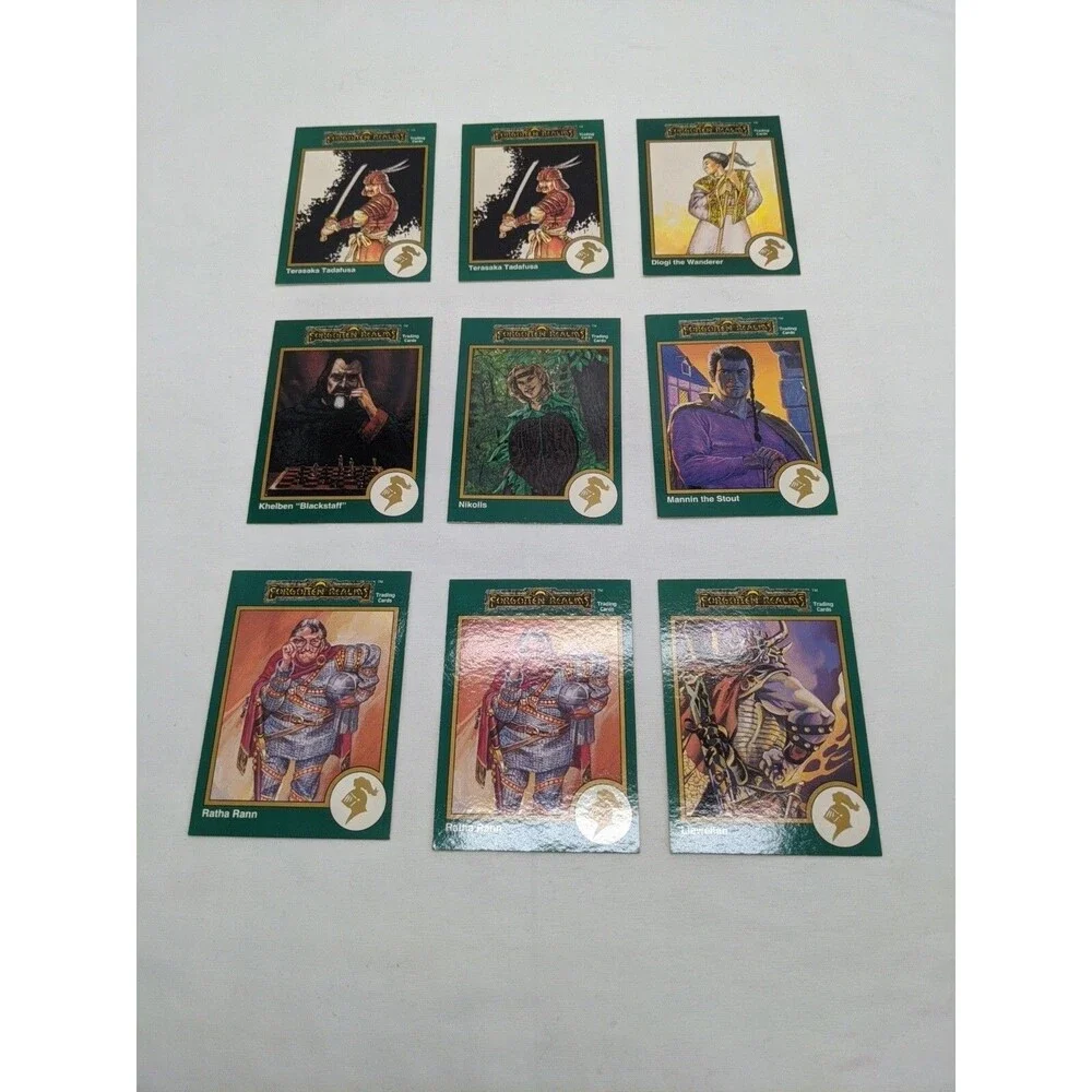 Lot Of (46) TSR 1993 Series Forgotten Realms Gold Border Trading Cards